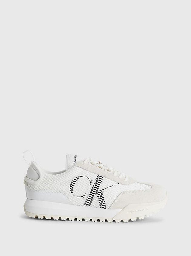 Calvin Klein USA Recycled Mesh Womens Sneakers White 8762509-OI